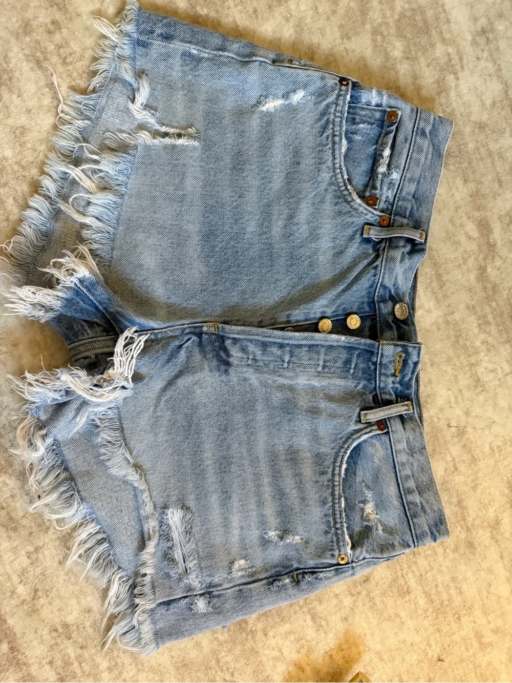 Agolde Parker denim shorts